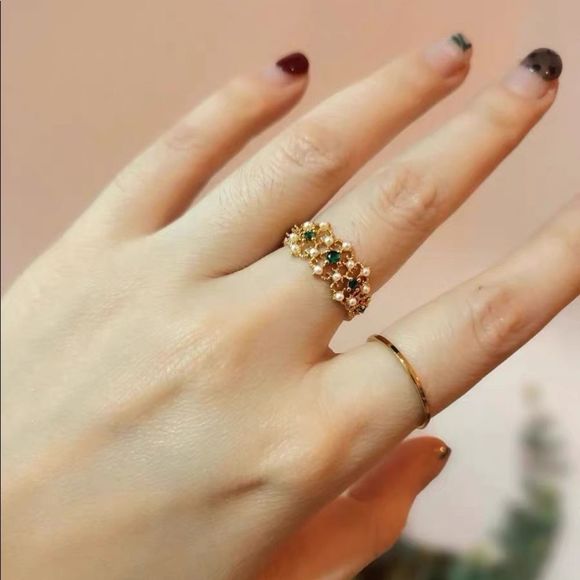 Jewelry - CLOSING SALE! 18K Gold Plated Adjustable Retro Inspired Ring